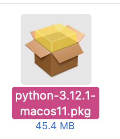 Python fájl a Letöltések oldalon