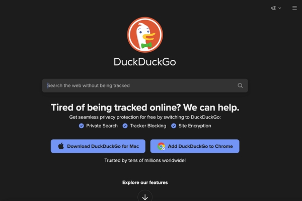 DuckDuckGo privát keresőmotor