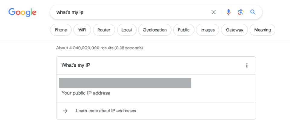 IP-cím keresése