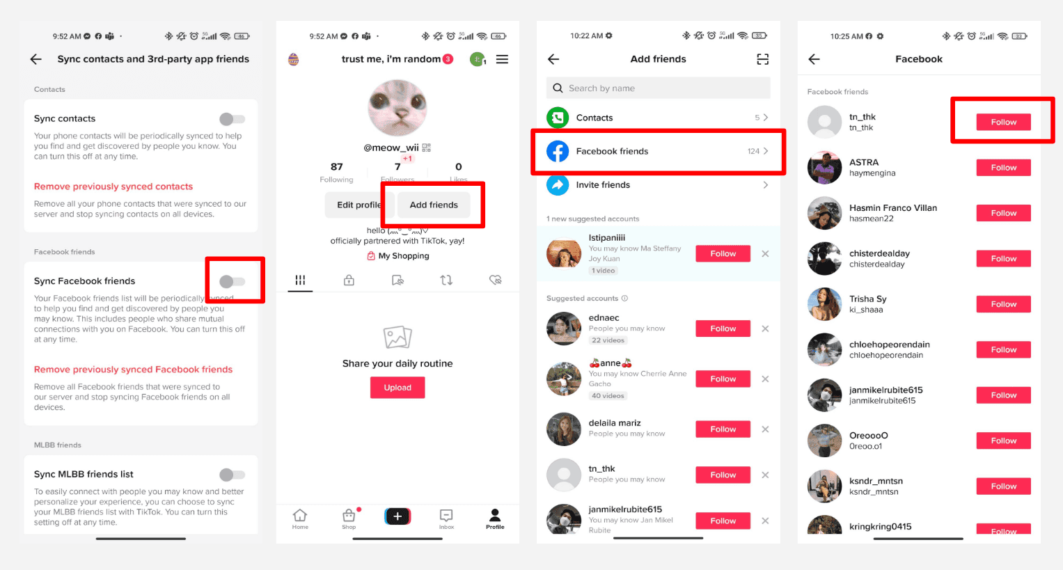 Képernyőkép a TikTok alkalmazásról