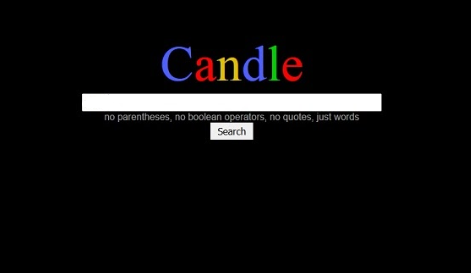 Candle dark web keresőmotor kezdőlapja