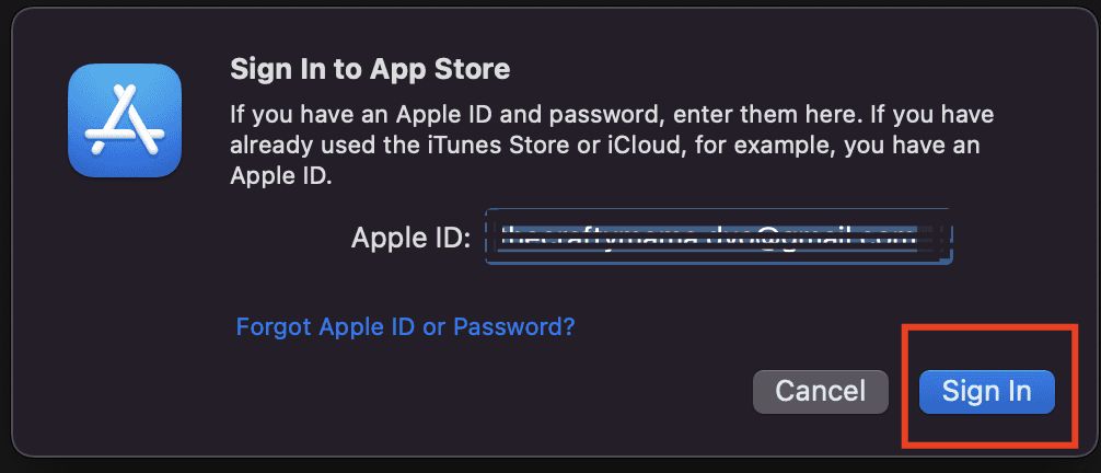 Jelentkezzen be Apple ID-jával, ha a rendszer kéri