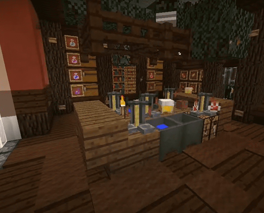 Képernyőkép a Minecraft's Brewing Room-ról