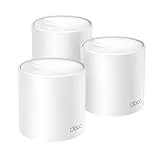 (Új) TP-Link DeCCO X1500 (3-PACK) -WI-FI 6 AI MESH, AX1500 DUBLE BAND 2,4 GHz/5 GHz, lefedettség 600 m2-ig, 3x Gigabites portok egységenként