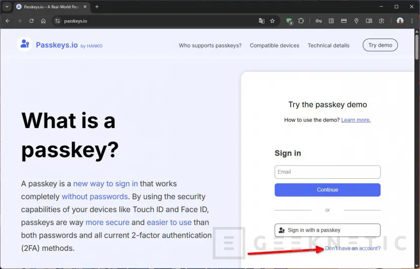 Geeknectic Passkeys: Hogyan lehet ezeket felhasználni a fiókok biztonságának javítására 4