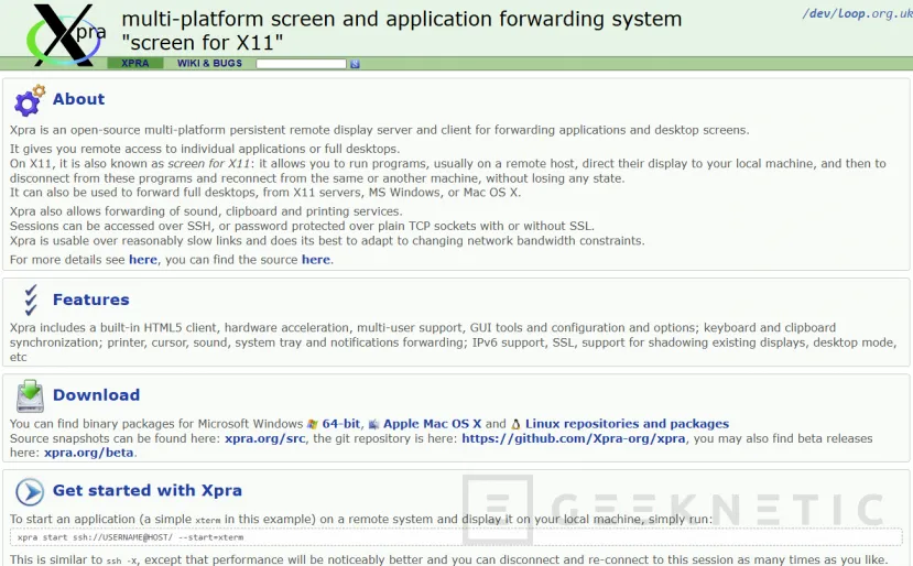 Geeknetic Xpra: Hozzáférés a Linux asztalához távolról Lag 4 nélkül