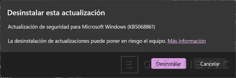 Geeknetic Fix PC leállási problémák a Windows 11 KB5068861 6 frissítés telepítése után